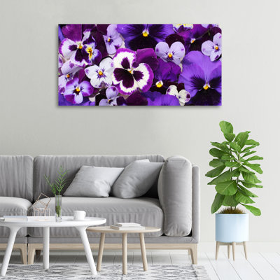 Pansies - Wrapped Canvas Print