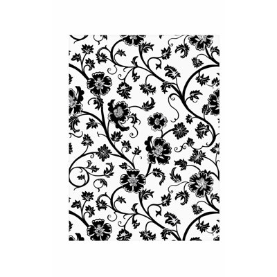 «Botanical Damask Flowers & Plants III», reproduction d'art moderne sans cadre