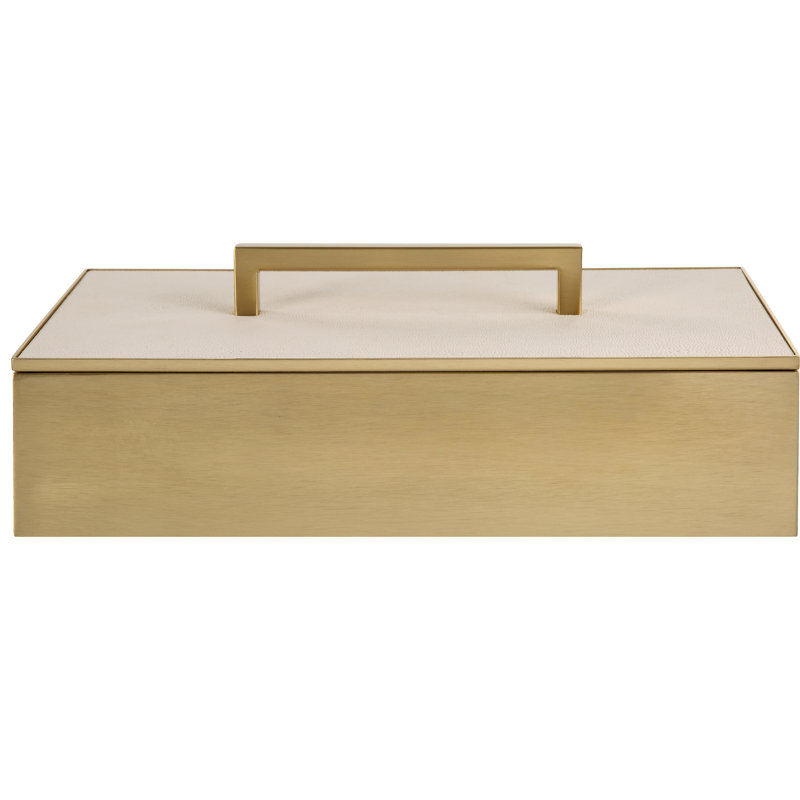 White Plastic Christmas Storage Lidded Cube Box
