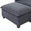 Canapé modulaire en velours côtelé avec repose-pieds Cloud Comfort-594244219