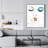 Pure style - Contemporary Bathroom Framed Canvas Home Decor