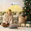 HOMCOM 1000W 6824 BTU Electric Wall Mounted Space Heater with Adjustable Thermostat