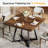 31.5" Industrial Square Dining Table, Small Kitchen Table for 4-1775011773-1777821451
