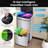 Costway 19 Gal Kitchen Trash Can With Soft Closing Lid & Stay-open Design Inner Buckets Silver
