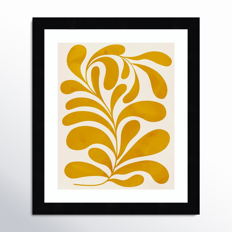 Goldenrod II by Grace Popp, Black, 13" H x 11" W x 1" D