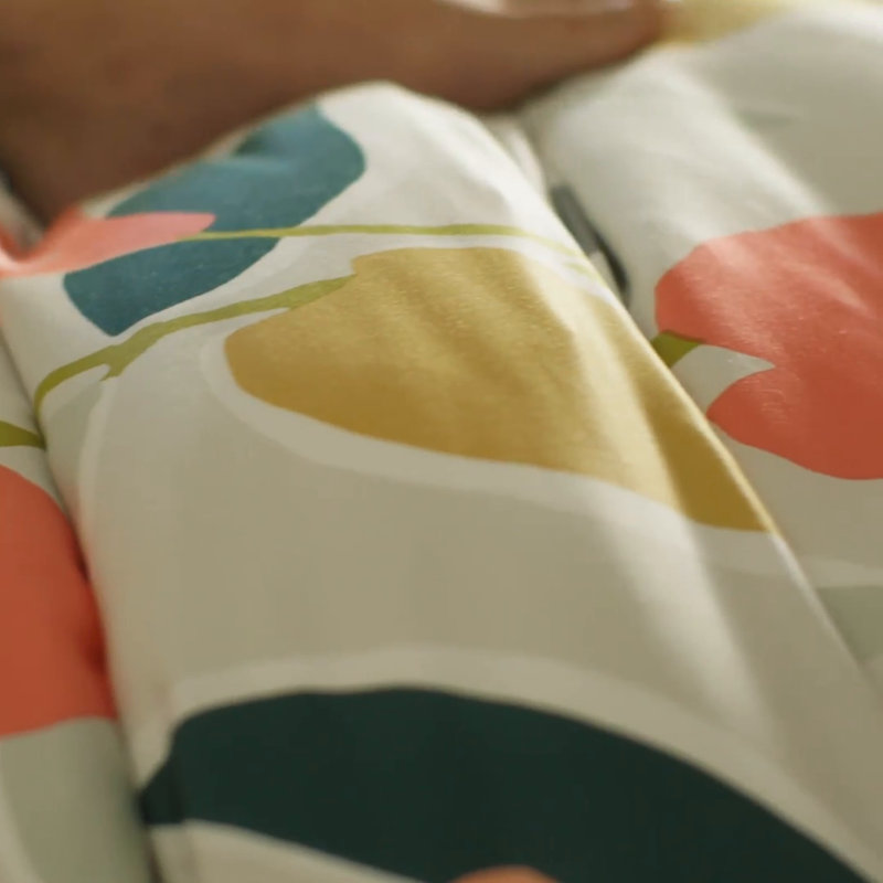 King Size Multicolor Floral TENCEL Duvet Cover
