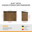 8x4FT Outdoor Metal Storage Shed