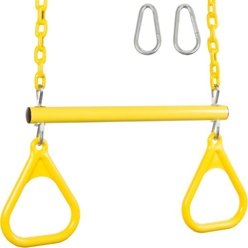 Swing Set Stuff Trapeze Bar with Rings and Coated Chain & Reviews | Wayfair