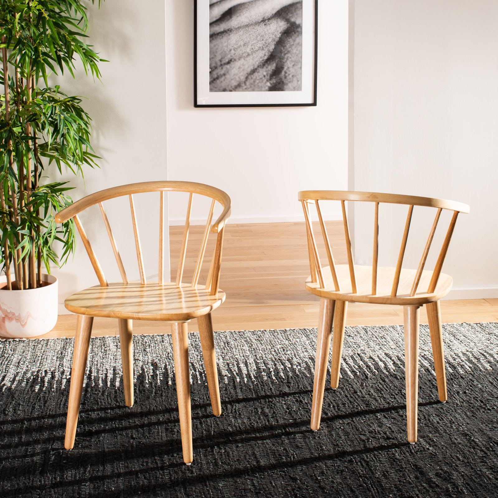 Sheffield Solid Wood Dining Chair, Natural