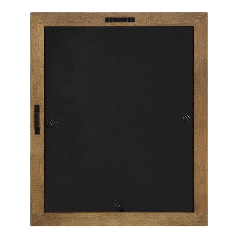 Rayburn Solid + Manufactured Wood Picture Frame - Set of 10 with Mat, Natural