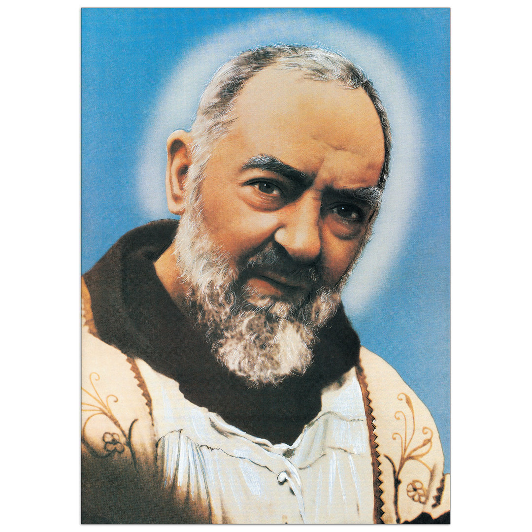Padre Pio Da Pietralcina - No Frame Rectangle Memorabilia on Wood