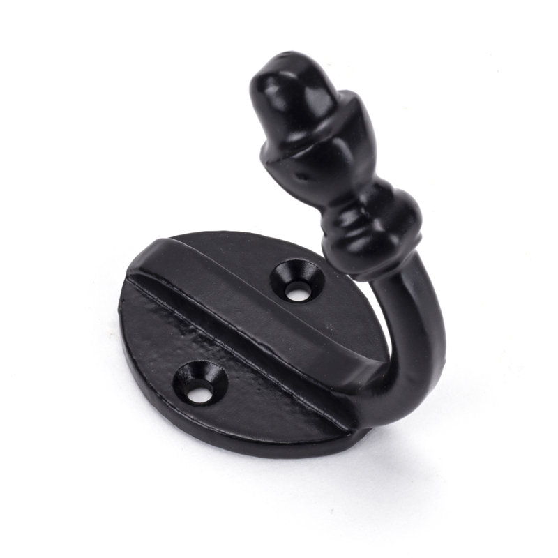 Coat Hooks Steel Wall Hook, Black