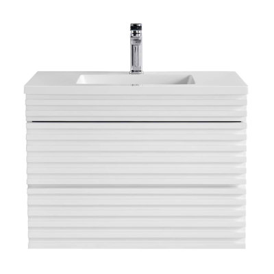 Gibson 48" Wall Mounted Single Bathroom Vanity with Top