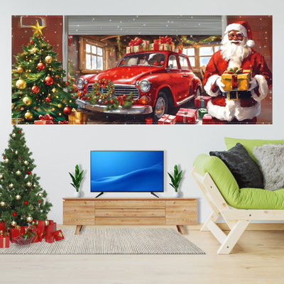 7x16ft Christmas Garage Door Banner Decor - Large Holiday Decor for Christmas Parties