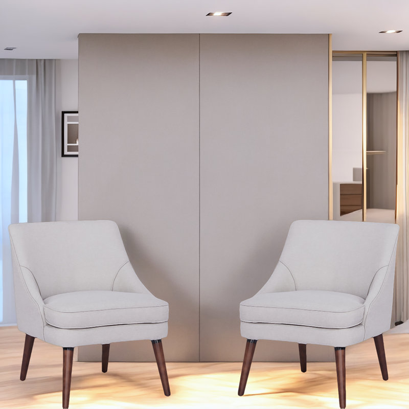 Borgella 24.8'' Wide Side Chair, Beige