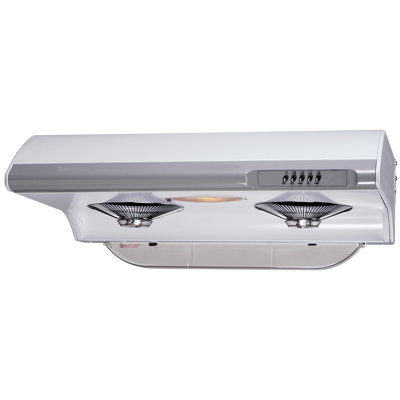 30" 540 CFM Ducted Under Cabinet Range Hood in White