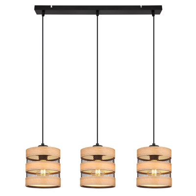 Adirah 3 - Light Matte Black Pendant
