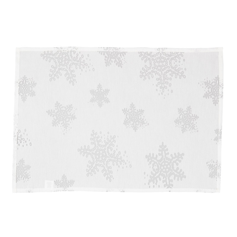 Evening Snowflake Collection Polyester No Pattern Rectangle Placemat