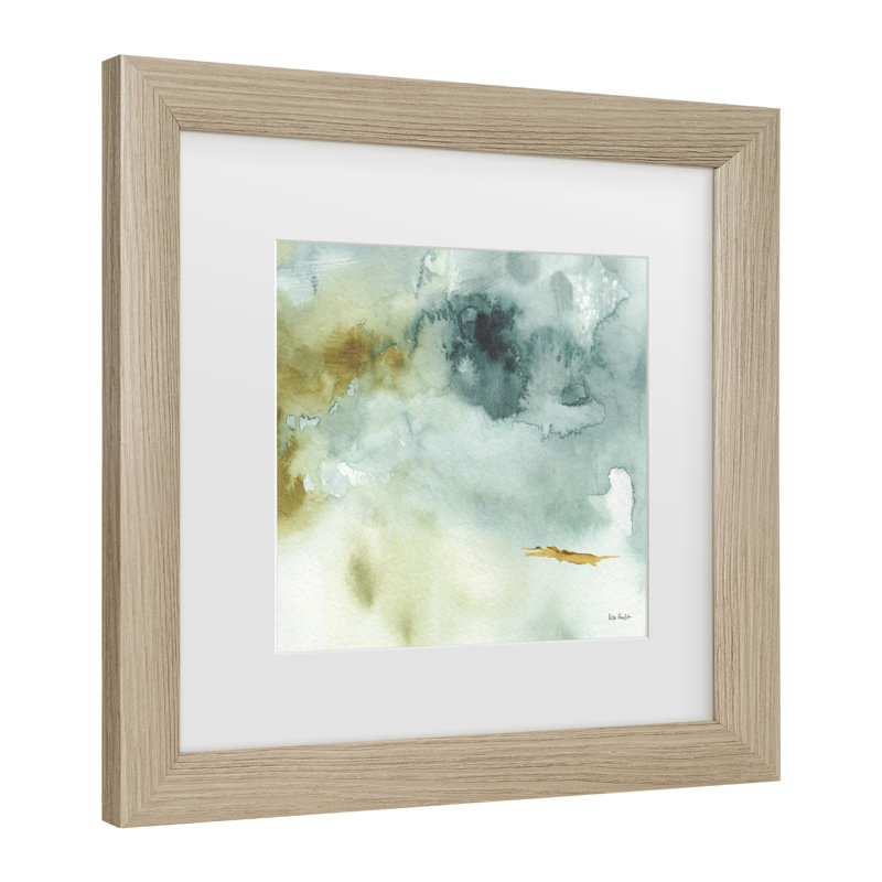 Lisa Audits «My Greenhouse Abstract IV», art encadré mat, H 19,5 po x l 19,5 po x P 0,75 po, Argent