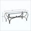 Ensemble de tables basses en verre trempé 3 pièces