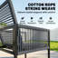 Steel Patio Dining Set Table,-1869719676