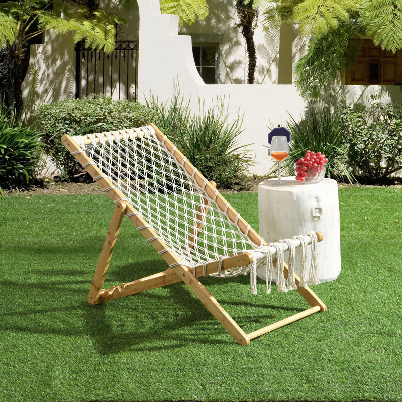 Set of 2 Handwoven Rope Weaving Chairs for Patio and Balcony Comfort