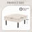 Small Ottoman Footstool With Legs, Corduroy Fabric Ottoman Foot Stool With Soft Padded Seat, Square Footstool Footstool For Living Room-958840709