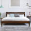 Ensemble de chambre à coucher avec lit plateforme en bois massif 2 pièces Emery