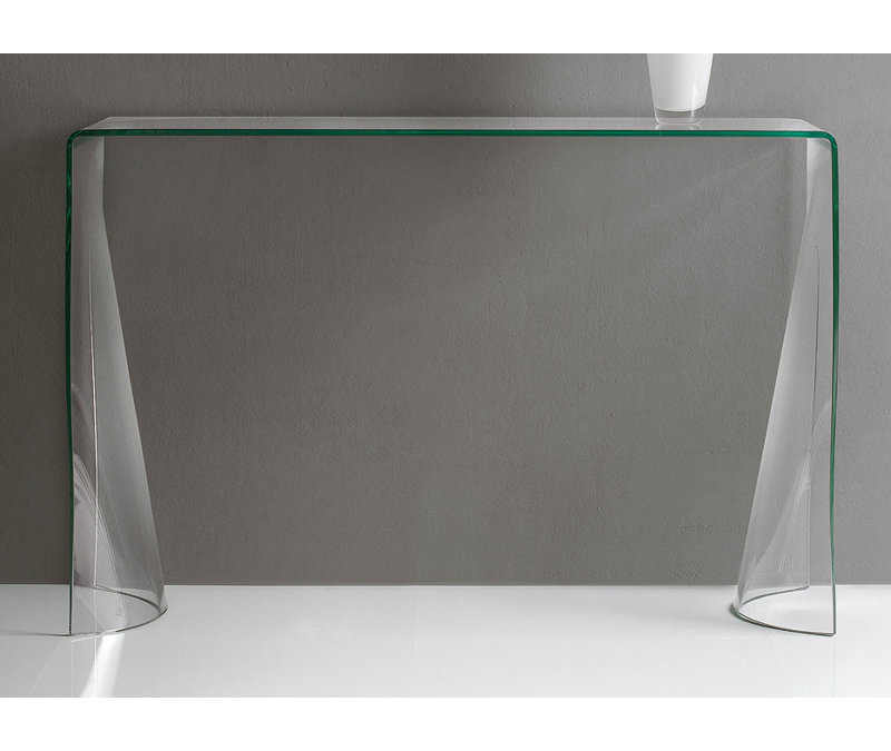 Lenhardt 110cm Glass Console Table