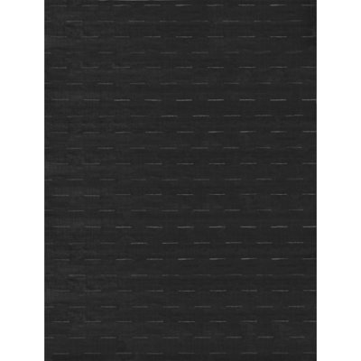 Hand Knotted Striped Area Rug in Black/Beige