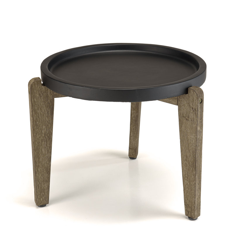 Akil Round Outdoor Side Table , 55cm cm W 52cm cm D