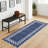 Scalloped Area Rug Modern Bordered Accent Carpet, Non-Slip Geometric Floor Cover, Stain-Resistant Low Pile Indoor Mat, Easy to Clean Rugs-1834221193