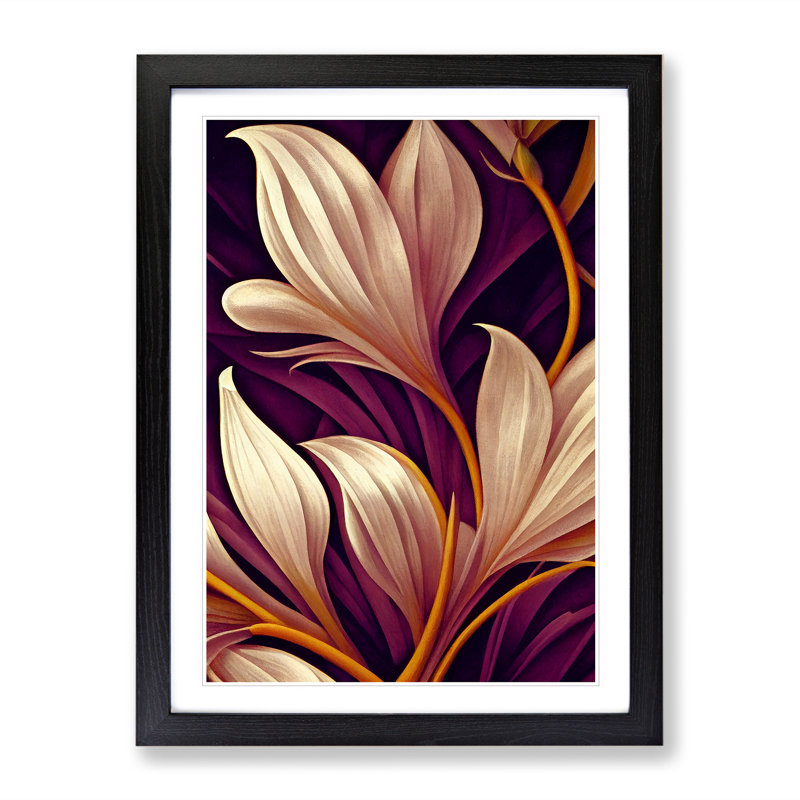 Marvellous Flower - Framed Print, Black Framed, 64cm H x 46cm W x 2cm D
