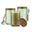Ensemble de pots de rangement en verre empilables Holden
