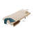 Kikumi 3-in-1 Beige Cotton Linen Upholstered Sofa Chair Reclining Sleeper with Adjustable Backrest-1590055204-1564952692
