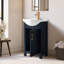Meuble-lavabo simple 20 po avec plateau en céramique Boesch-2099605539
