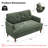 Tufted Chenille Upholstered Square Arm  Loveseat-930641476