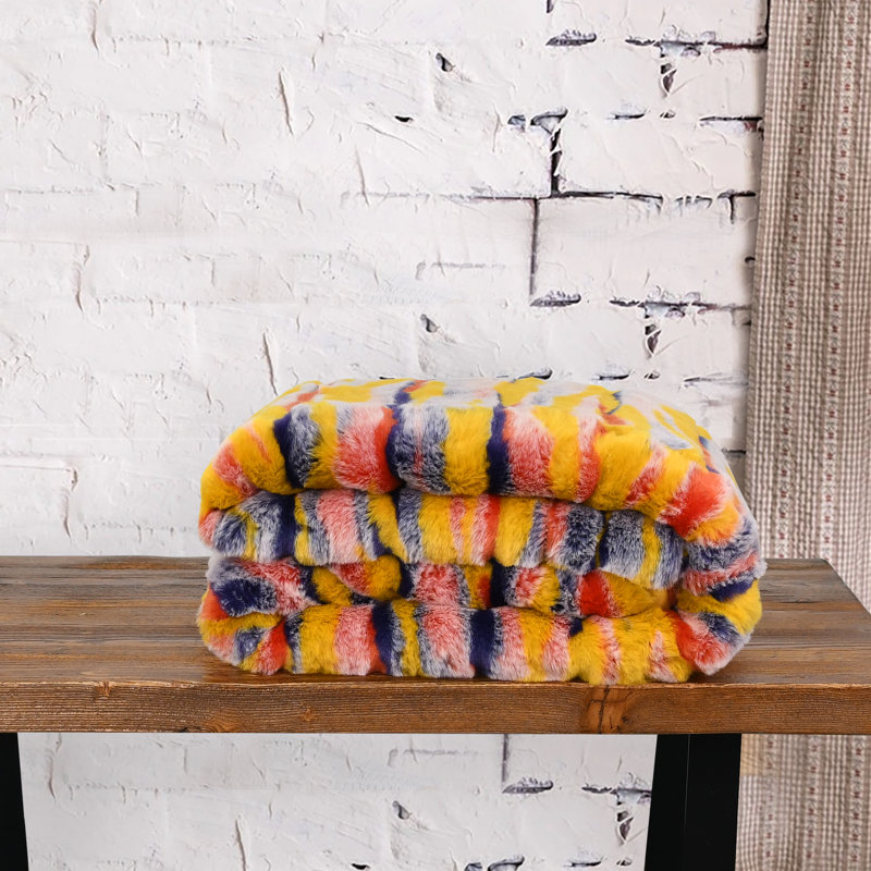 Hand Woven Blanket, Orange