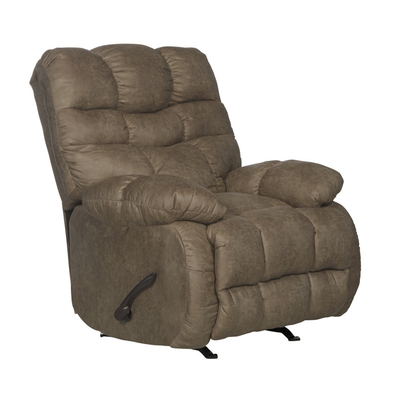 Fauteuil inclinable Baesmarc, 100% polyester brun clair