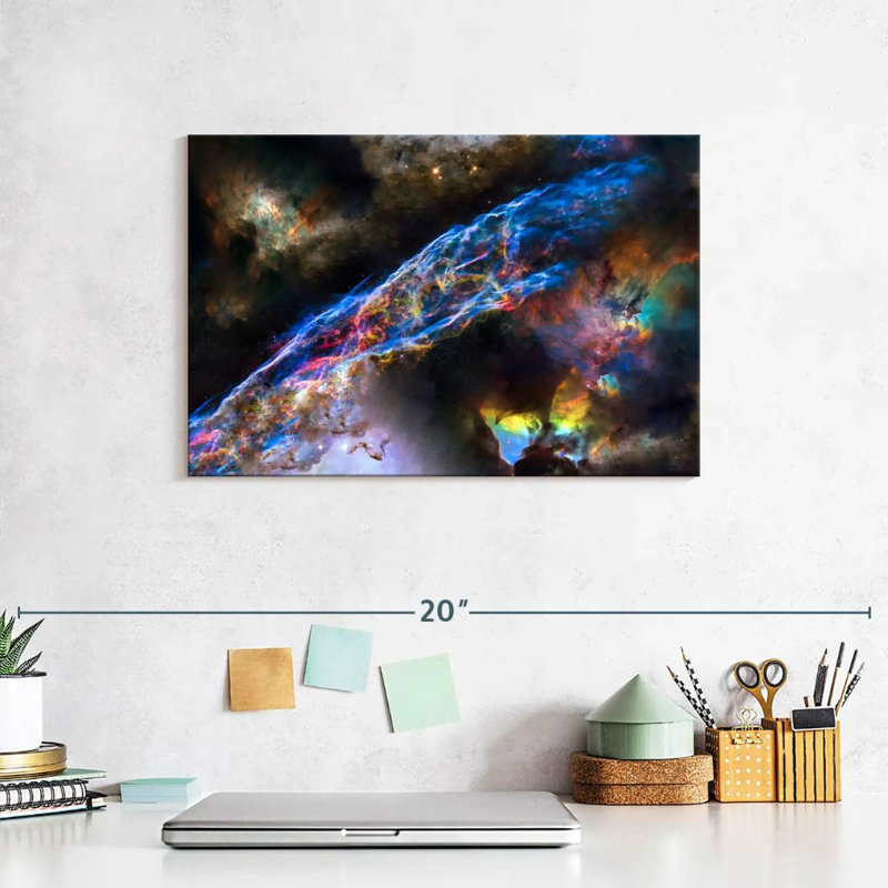 Oberle Glowing Veil Nebula, 8" H x 12" W