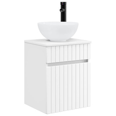 Single Bathroom Vanity with Ceramic Basin