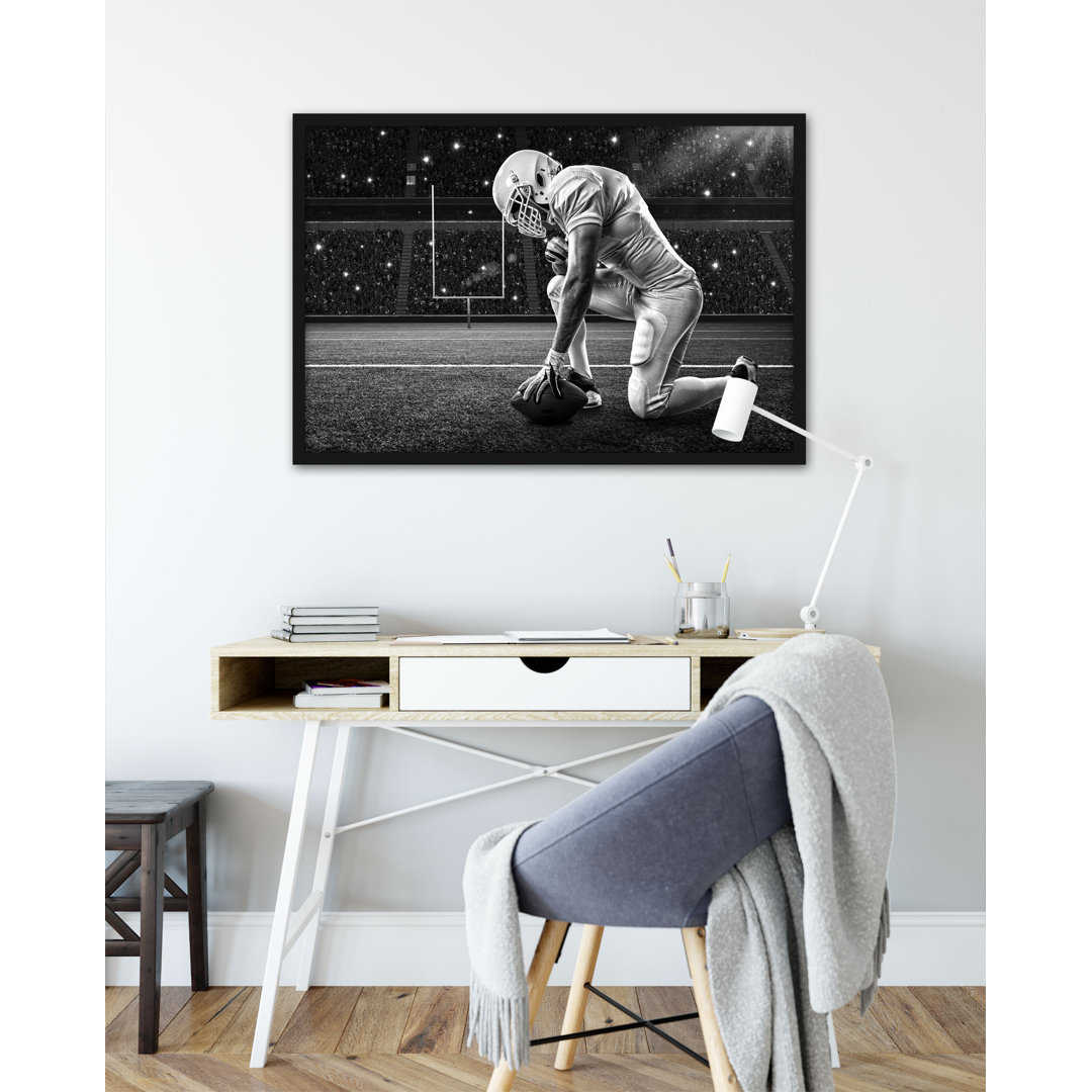 Gerahmtes Poster Football-Spieler