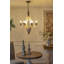 Lustre en bois 6 lumières de haute qualité, ampoule suspendue non incluse