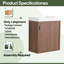 Meuble-lavabo simple 18,5 po avec plateau en résine-339942019