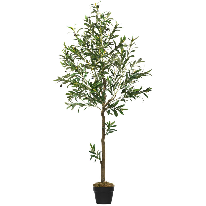 Simulation artificielle, arbre topiaire en pot artificiel, H 72,83 po x l 31,5 po x P 31,5 po