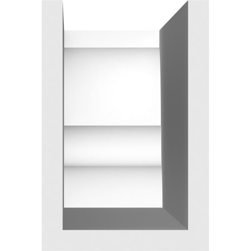 4"W x 6"H x 36"L Standard Asheboro Architectural Grade PVC Rafter Tail, 6"H x 4"W x 36"D