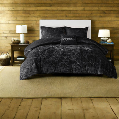 Ensembles de literie de luxe, grand lit en velours de polyester pour chambre à coucher