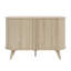 Buffet ovale cannelé moderne avec portes coulissantes de 42,1 po Aurel-114324382