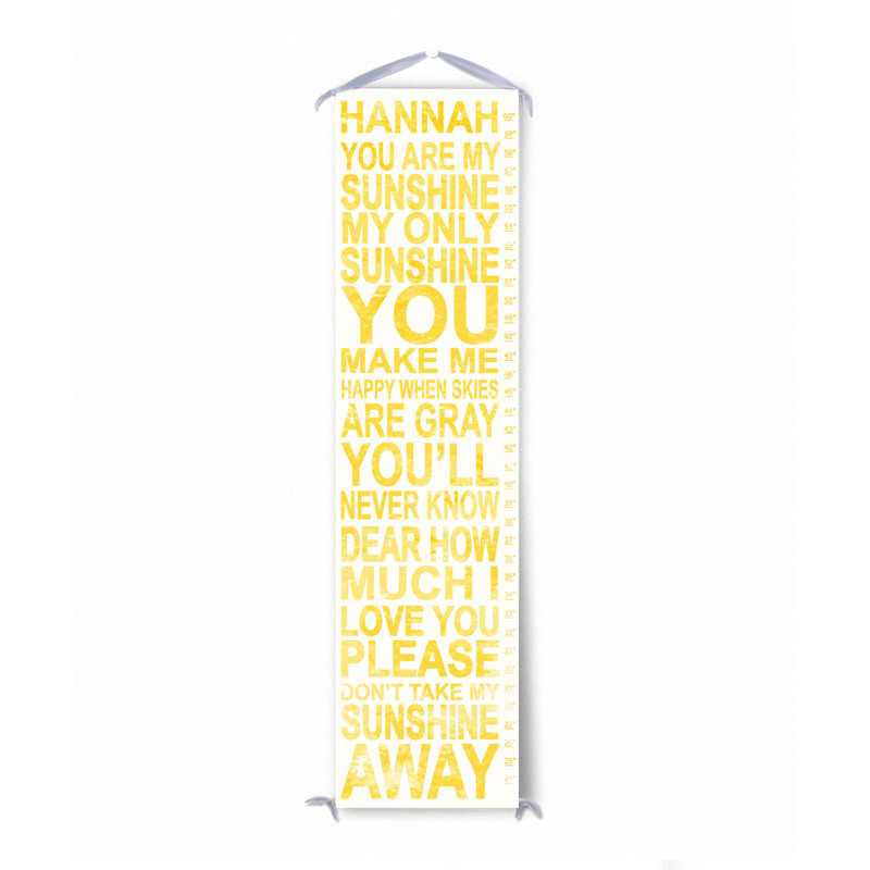 Tableau de croissance personnalisé You Are My Sunshine, Oui