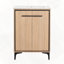 Base de meuble-lavabo de salle de bain avec armoire de rangement avec portes en bois d'ingénierie facile à assembler-335953568